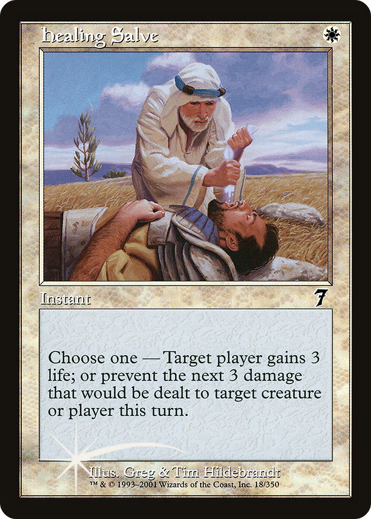 Healing Salve (7ED-18★) - Seventh Edition Foil - Premium MTG Single from Wizards of the Coast - Just $0.66! Shop now at Game Crave Tournament Store