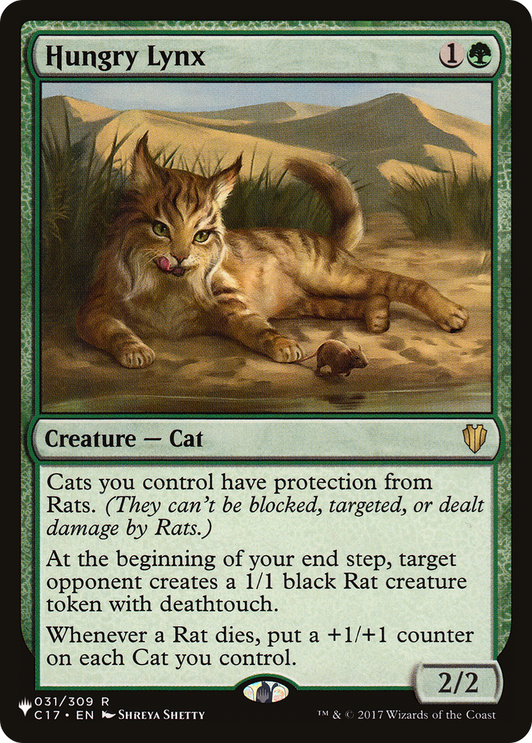 Hungry Lynx (PLIST-1274) - The List - Premium MTG Single from Wizards of the Coast - Just $0.59! Shop now at Game Crave Tournament Store