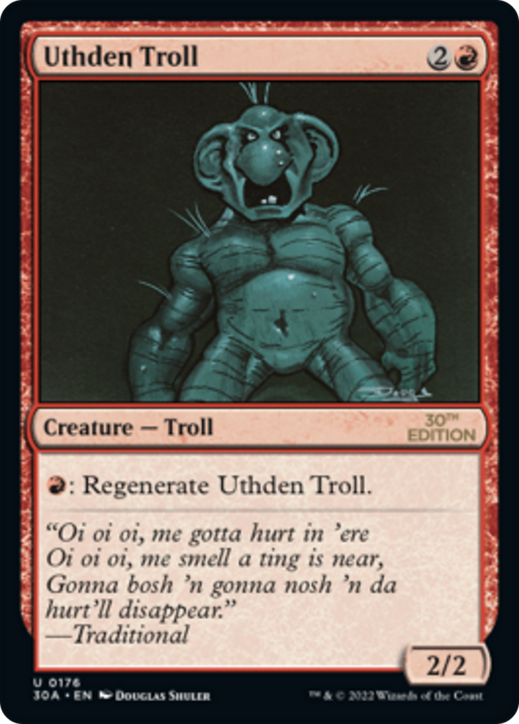 Uthden Troll (30A-176) - 30th Anniversary Edition - Premium MTG Single from Wizards of the Coast - Just $0.35! Shop now at Game Crave Tournament Store
