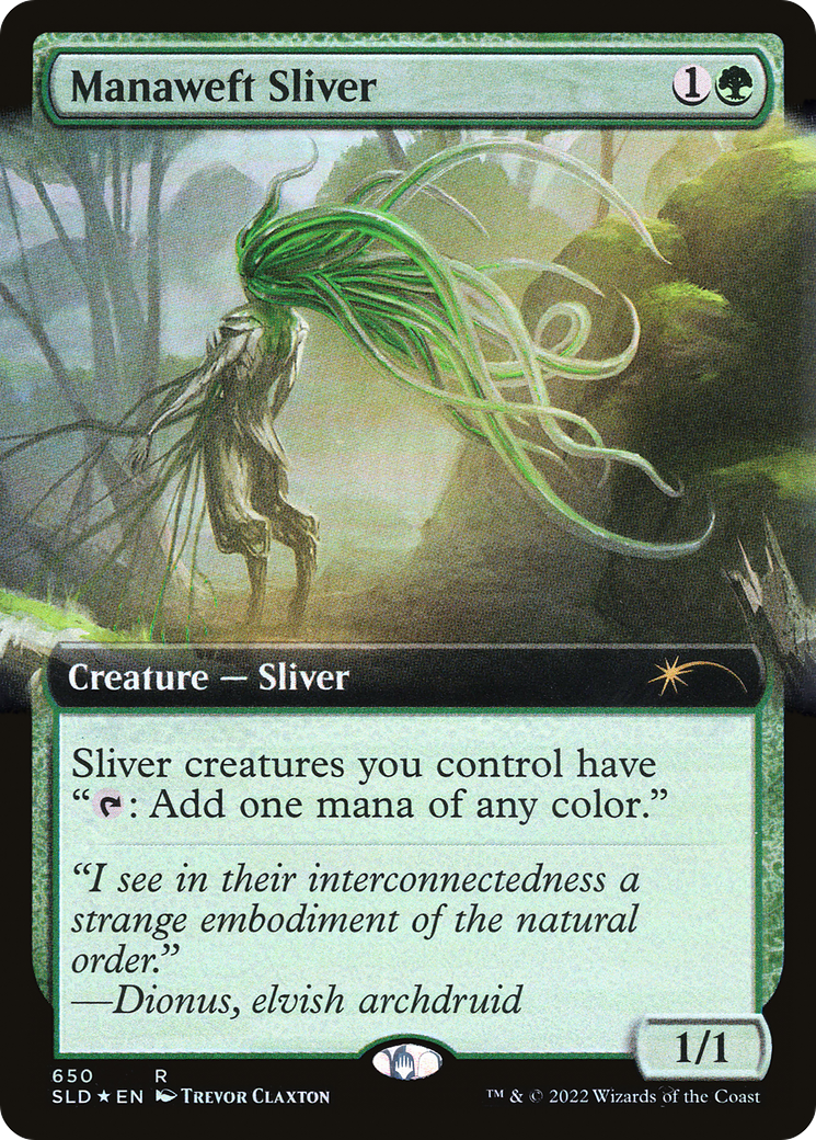 Manaweft Sliver (SLD-650) - Secret Lair Drop: (Extended Art) Foil - Premium MTG Single from Wizards of the Coast - Just $4.15! Shop now at Game Crave Tournament Store