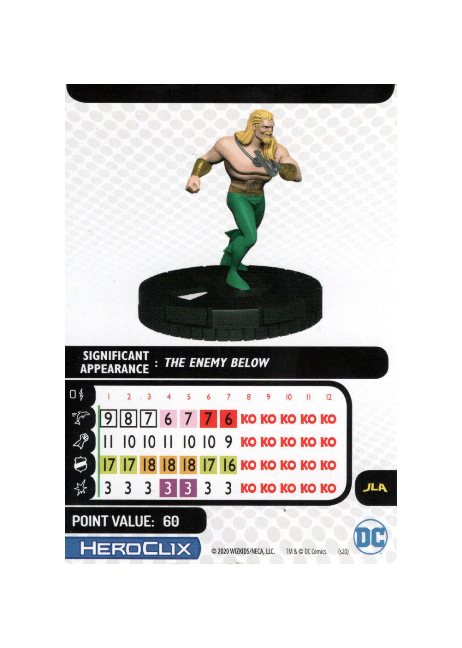 Aquaman #029 DC Liga de la Justicia Ilimitada Heroclix