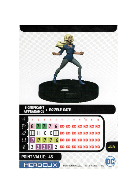 Black Canary #030 DC Justice League Unlimited Heroclix