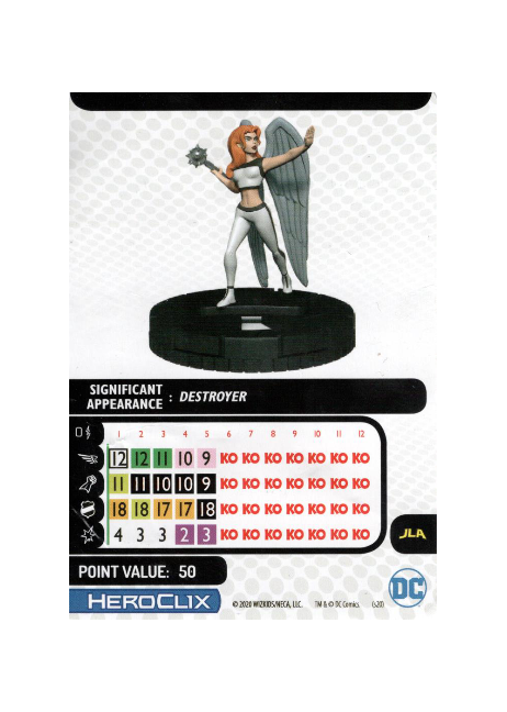 Hawkgirl #100 DC Liga de la Justicia Ilimitada Heroclix