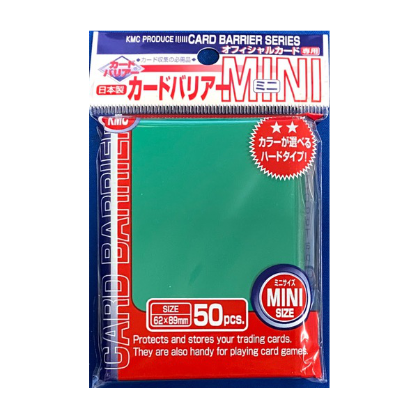 kmc card sleeves KMC Card Barrier Mini Series Green 50 Ct