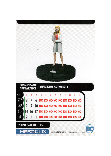 S.T.A.R. Labs Scientist #007 DC Justice League Unlimited Heroclix - Premium HCX Single from WizKids - Just $1.50! Shop now at Game Crave Tournament Store