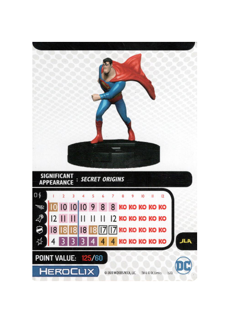 Superman #105 DC Justice League Unlimited Heroclix - Premium HCX Single from WizKids - Just $7.30! Shop now at Game Crave Tournament Store