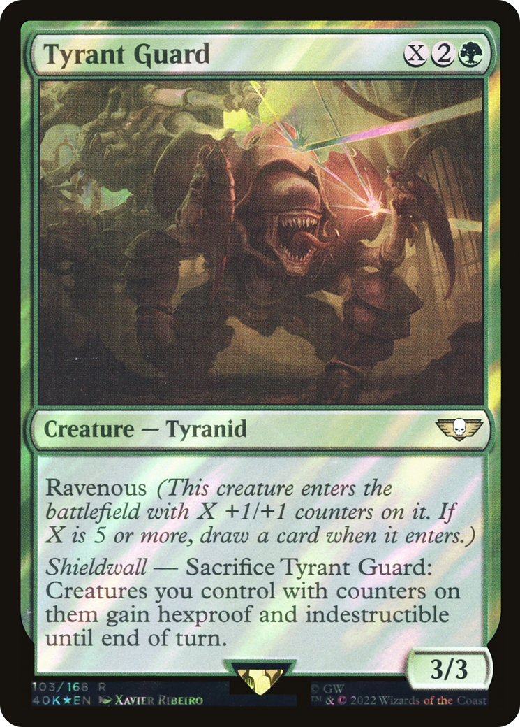 Tyrant Guard (40K-103★) - Warhammer 40,000 Commander Foil - Premium MTG Single from Wizards of the Coast - Just $4.02! Shop now at Game Crave Tournament Store