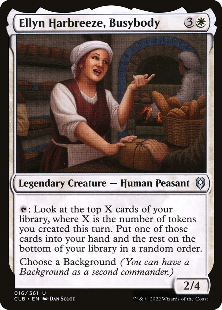 Ellyn Harbreeze, Busybody (CLB-016) - Commander Legends: Battle for Baldur's Gate Foil - Premium MTG Single from Wizards of the Coast - Just $0.08! Shop now at Game Crave Tournament Store