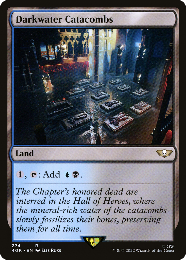 Darkwater Catacombs (40K-274) - Warhammer 40,000 Commander - Premium MTG Single from Wizards of the Coast - Just $0.08! Shop now at Game Crave Tournament Store