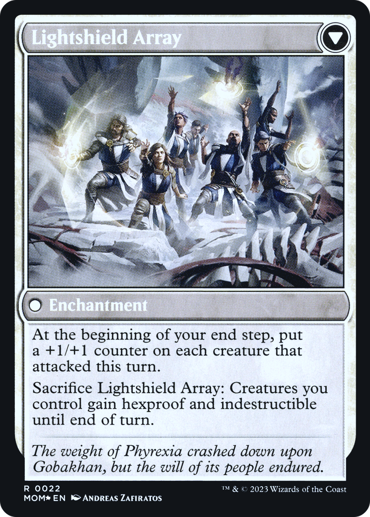 Invasion of Gobakhan // Lightshield Array (PMOM-22S) - March of the Machine Promos Foil - Premium MTG Single from Wizards of the Coast - Just $5.33! Shop now at Game Crave Tournament Store