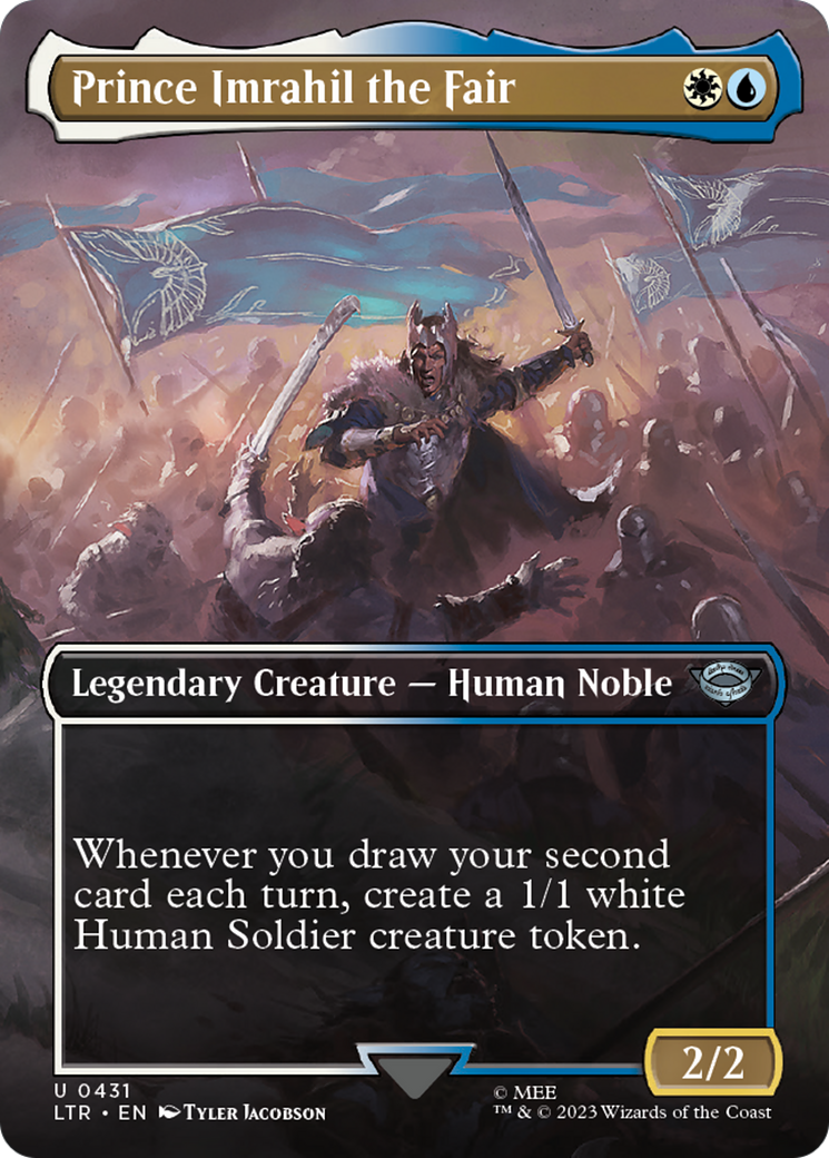 Prince Imrahil the Fair (LTR-431) - The Lord of the Rings: Tales of Middle-earth (Borderless) Foil - Premium MTG Single from Wizards of the Coast - Just $0.08! Shop now at Game Crave Tournament Store