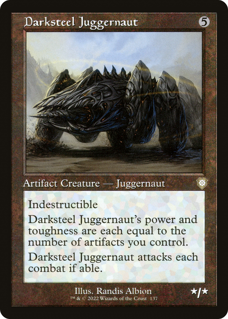 Darksteel Juggernaut (BRC-137) - The Brothers' War Commander - Premium MTG Single from Wizards of the Coast - Just $0.08! Shop now at Game Crave Tournament Store