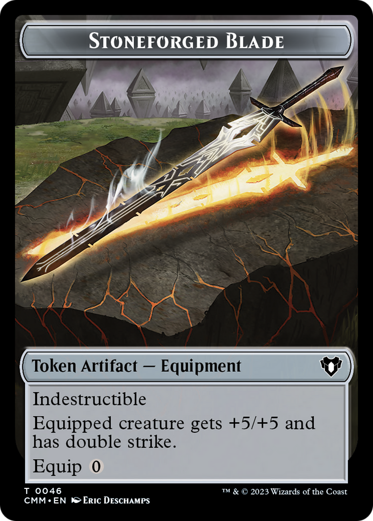 Stoneforged Blade (TCMM-046) - Commander Masters Tokens Foil - Premium MTG Single from Wizards of the Coast - Just $0! Shop now at Game Crave Tournament Store