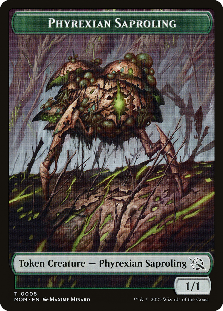 Phyrexian Saproling (TMOM-008) - March of the Machine Tokens Foil - Premium MTG Single from Wizards of the Coast - Just $0! Shop now at Game Crave Tournament Store