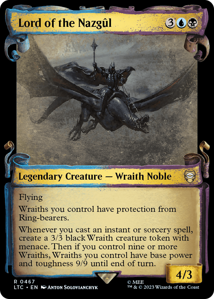 Lord of the Nazgûl (LTC-467) - Tales of Middle-earth Commander: (Showcase) - Premium MTG Single from Wizards of the Coast - Just $9.36! Shop now at Game Crave Tournament Store