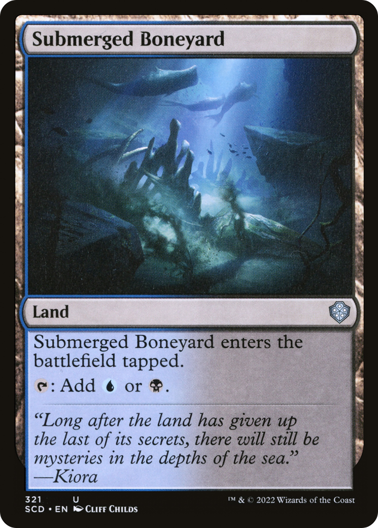 Submerged Boneyard (SCD-321) - Starter Commander Decks - Premium MTG Single from Wizards of the Coast - Just $0.08! Shop now at Game Crave Tournament Store