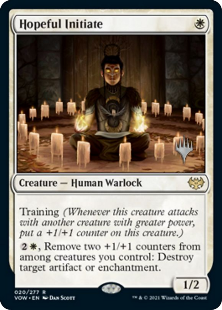 Hopeful Initiate (PVOW-20P) - Innistrad: Crimson Vow Promos - Premium MTG Single from Wizards of the Coast - Just $0.25! Shop now at Game Crave Tournament Store