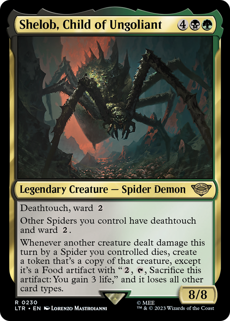 Shelob, Child of Ungoliant (LTR-230) - The Lord of the Rings: Tales of Middle-earth Foil - Premium MTG Single from Wizards of the Coast - Just $0.31! Shop now at Game Crave Tournament Store