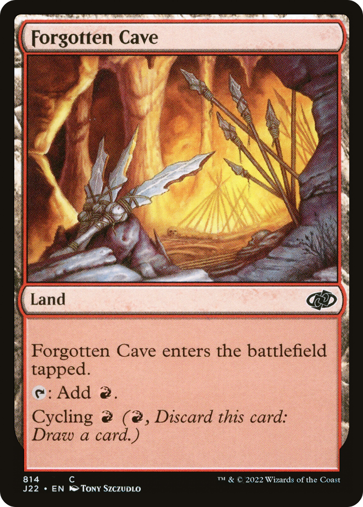 Forgotten Cave (J22-814) - Jumpstart 2022 - Premium MTG Single from Wizards of the Coast - Just $0.25! Shop now at Game Crave Tournament Store