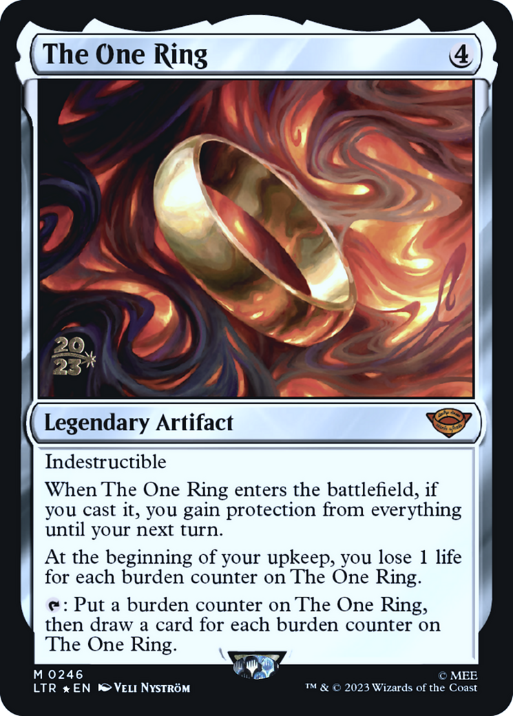 The One Ring (PLTR-246S) - Tales of Middle-earth Promos Foil - Premium MTG Single from Wizards of the Coast - Just $40.99! Shop now at Game Crave Tournament Store