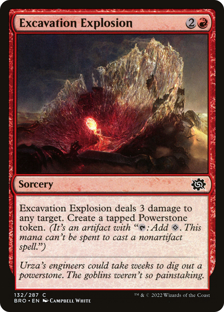 Excavation Explosion (BRO-132) - The Brothers' War - Premium MTG Single from Wizards of the Coast - Just $0.08! Shop now at Game Crave Tournament Store