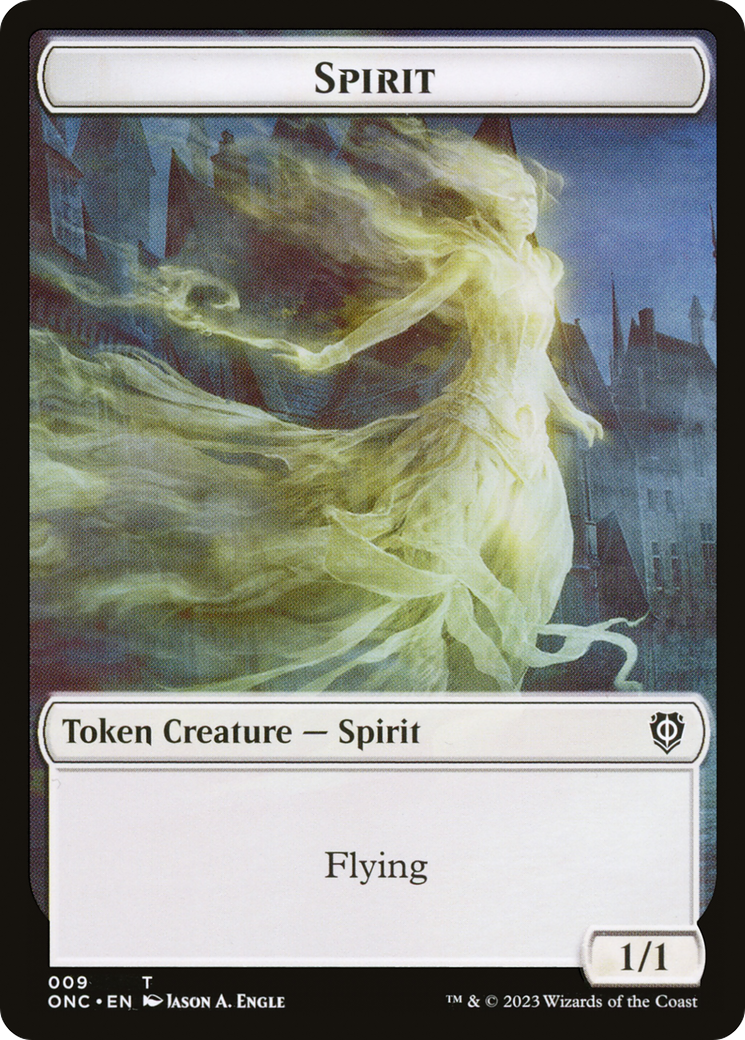 Spirit (TONC-009) - Phyrexia: All Will Be One Commander Tokens - Premium MTG Single from Wizards of the Coast - Just $0! Shop now at Game Crave Tournament Store