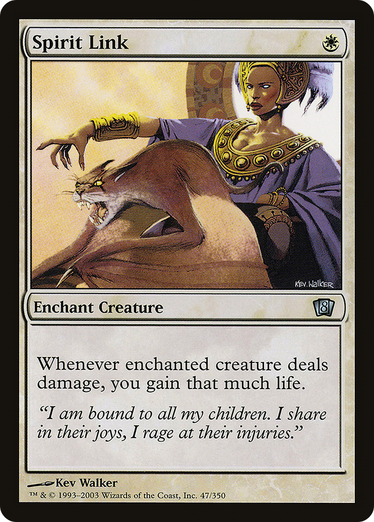 Spirit Link (8ED-47★) - Eighth Edition Foil - Premium MTG Single from Wizards of the Coast - Just $0.48! Shop now at Game Crave Tournament Store