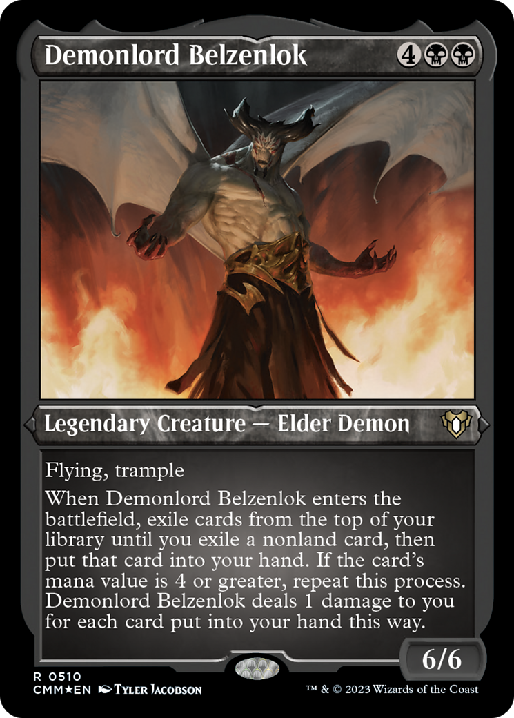 Demonlord Belzenlok (CMM-510) - Commander Masters Etched Foil - Premium MTG Single from Wizards of the Coast - Just $0.28! Shop now at Game Crave Tournament Store