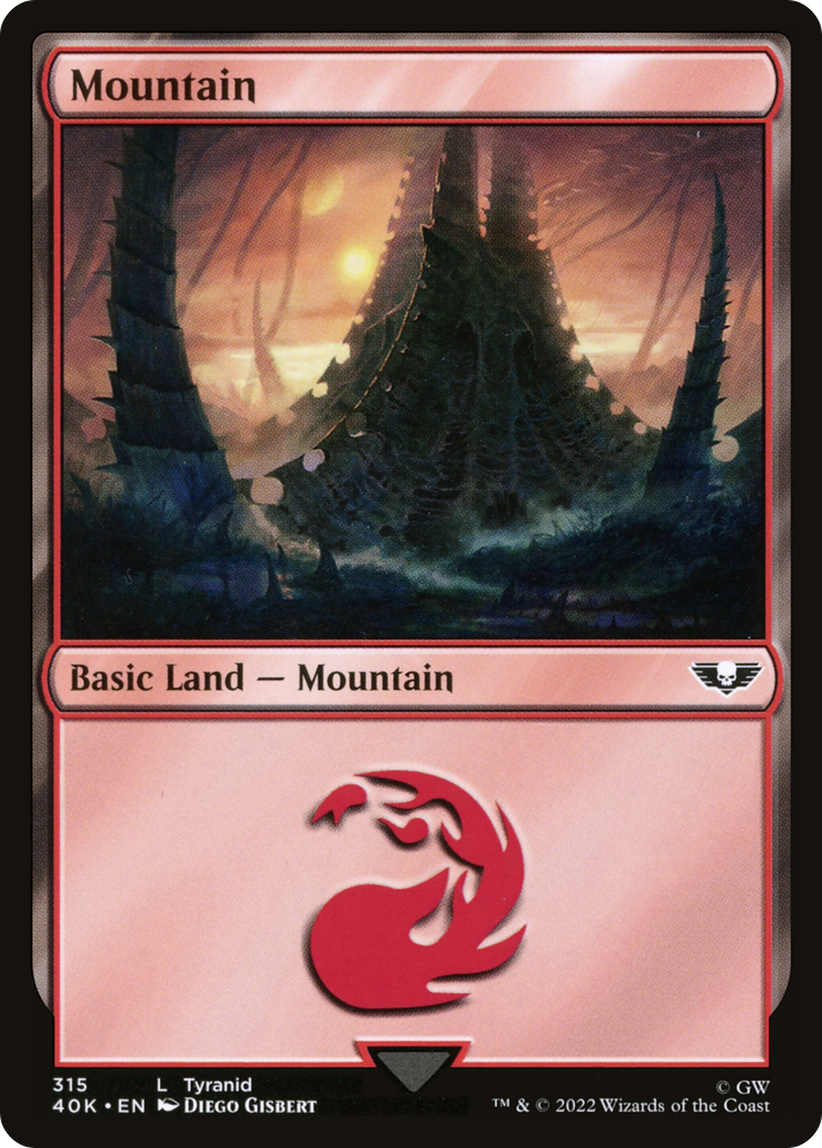 Mountain (40K-315) - Warhammer 40,000 Commander - Premium MTG Single from Wizards of the Coast - Just $0.25! Shop now at Game Crave Tournament Store