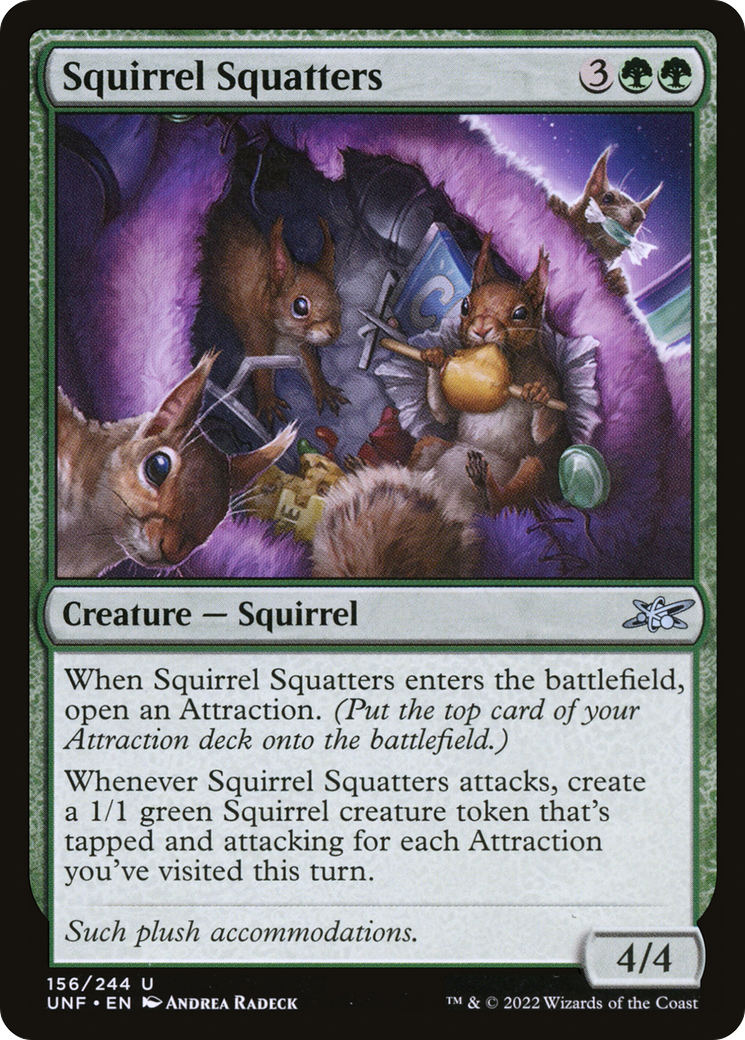 Squirrel Squatters (UNF-156) - Unfinity - Premium MTG Single from Wizards of the Coast - Just $0.08! Shop now at Game Crave Tournament Store