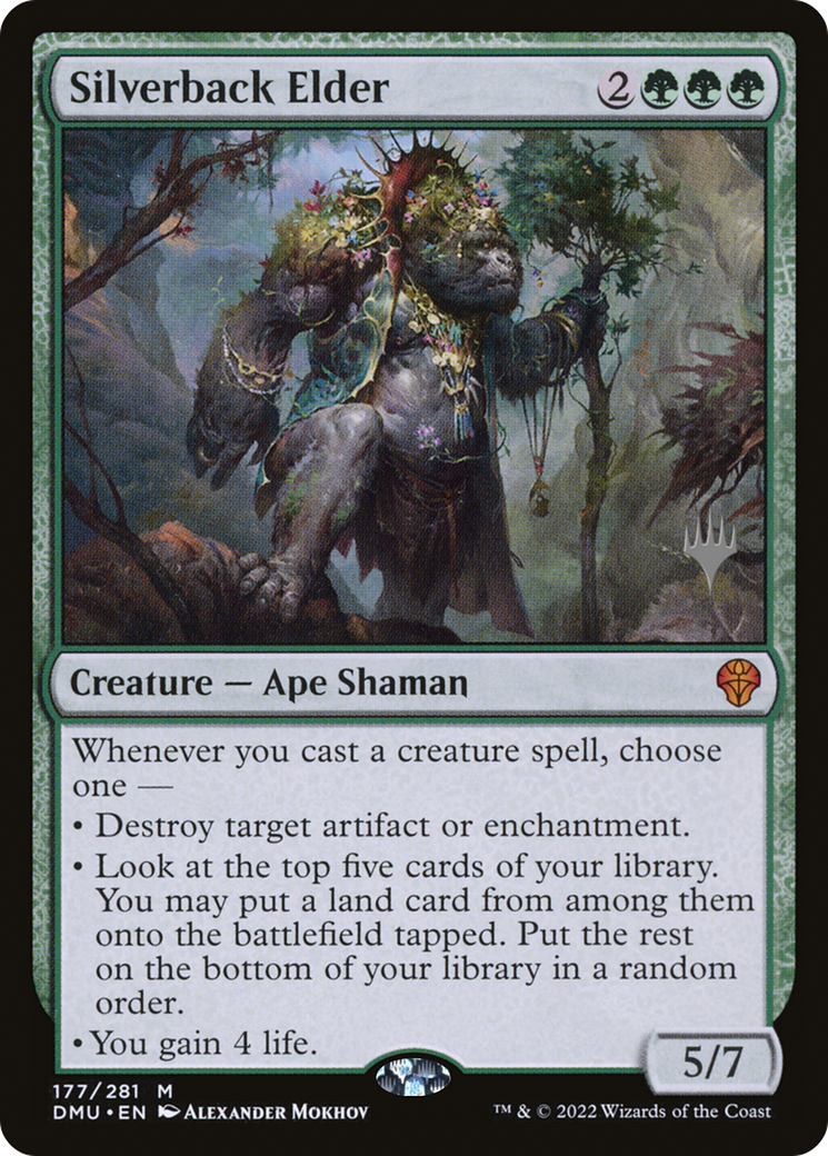 Silverback Elder (PDMU-177P) - Dominaria United Promos Foil - Premium MTG Single from Wizards of the Coast - Just $5.46! Shop now at Game Crave Tournament Store