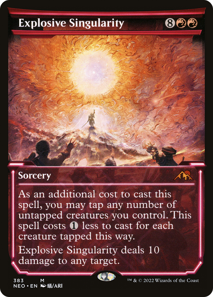 Explosive Singularity (NEO-383) - Kamigawa: Neon Dynasty: (Showcase) - Premium MTG Single from Wizards of the Coast - Just $0.12! Shop now at Game Crave Tournament Store