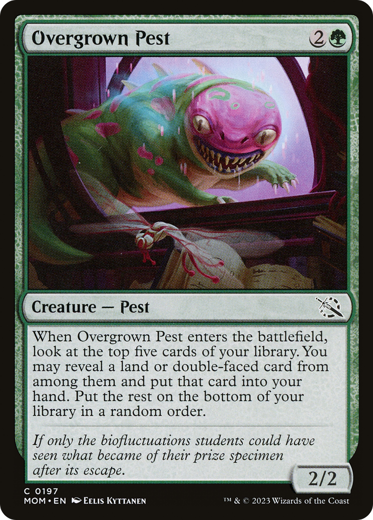 Overgrown Pest (MOM-197) - March of the Machine - Premium MTG Single from Wizards of the Coast - Just $0.08! Shop now at Game Crave Tournament Store