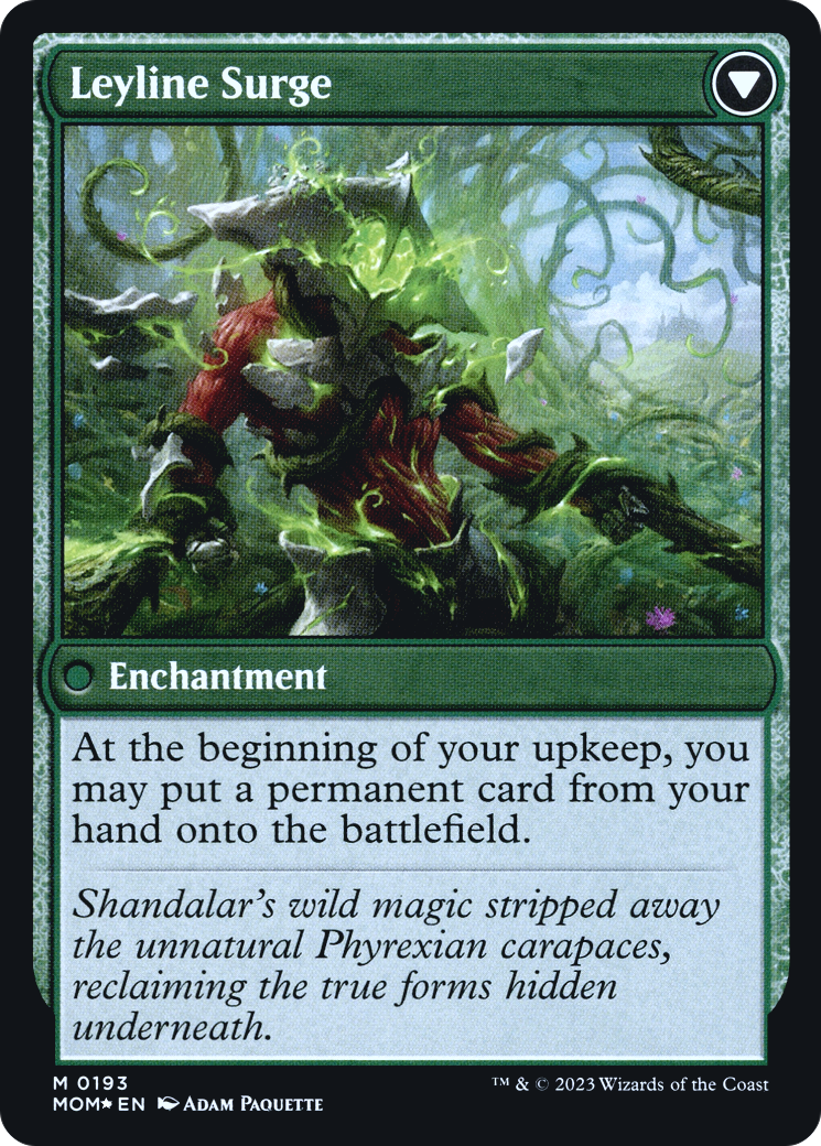 Invasion of Shandalar // Leyline Surge (PMOM-193S) - March of the Machine Promos Foil - Premium MTG Single from Wizards of the Coast - Just $1.25! Shop now at Game Crave Tournament Store