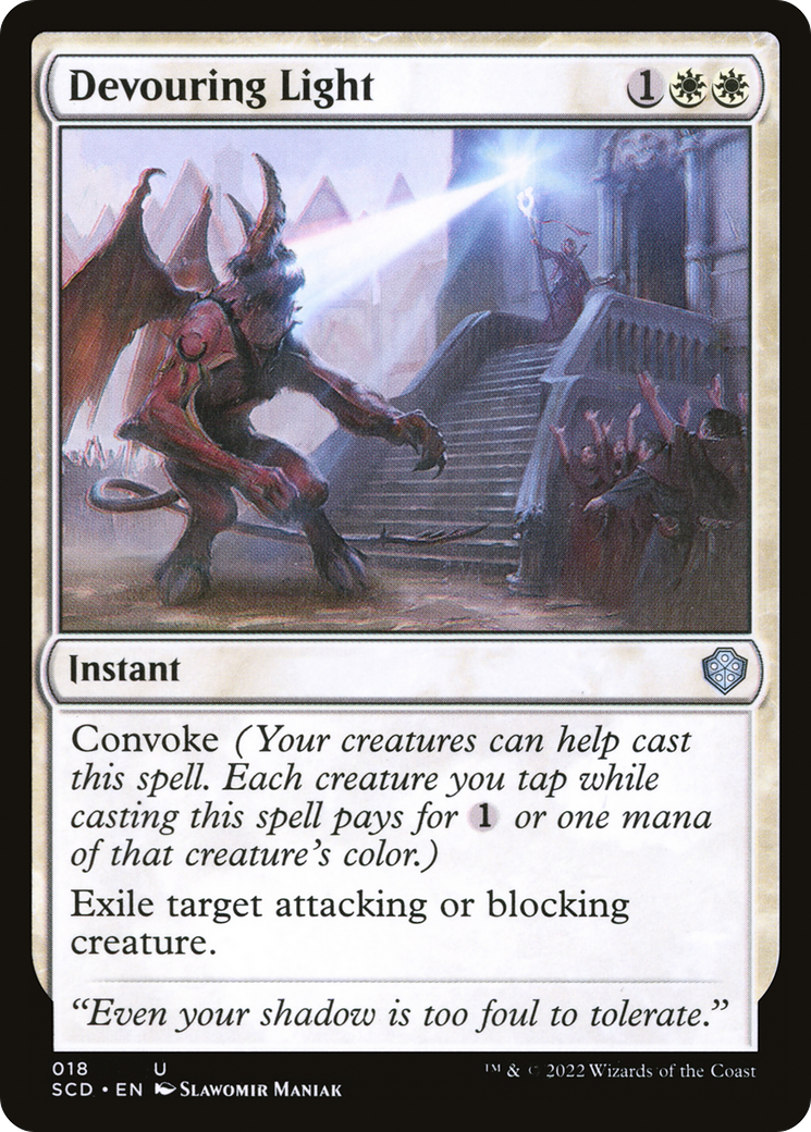Devouring Light (SCD-018) - Starter Commander Decks - Premium MTG Single from Wizards of the Coast - Just $0.25! Shop now at Game Crave Tournament Store