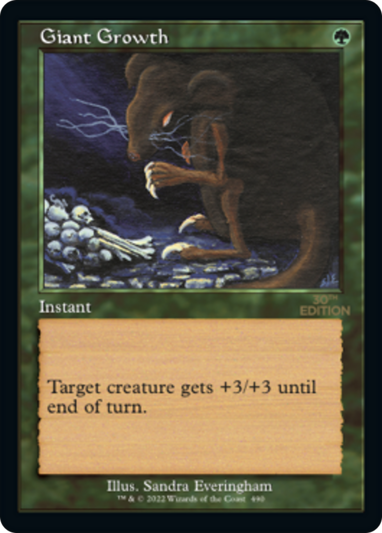 Giant Growth (30A-490) - 30th Anniversary Edition - Premium MTG Single from Wizards of the Coast - Just $13.89! Shop now at Game Crave Tournament Store