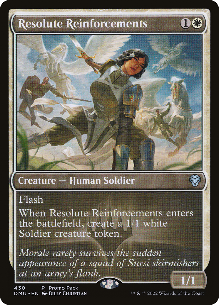 Resolute Reinforcements (DMU-430) - Dominaria United - Premium MTG Single from Wizards of the Coast - Just $0.18! Shop now at Game Crave Tournament Store