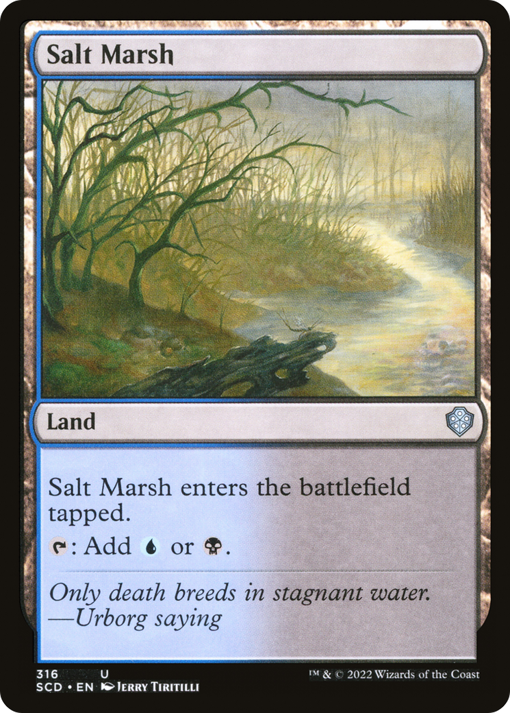 Salt Marsh (SCD-316) - Starter Commander Decks - Premium MTG Single from Wizards of the Coast - Just $0.08! Shop now at Game Crave Tournament Store