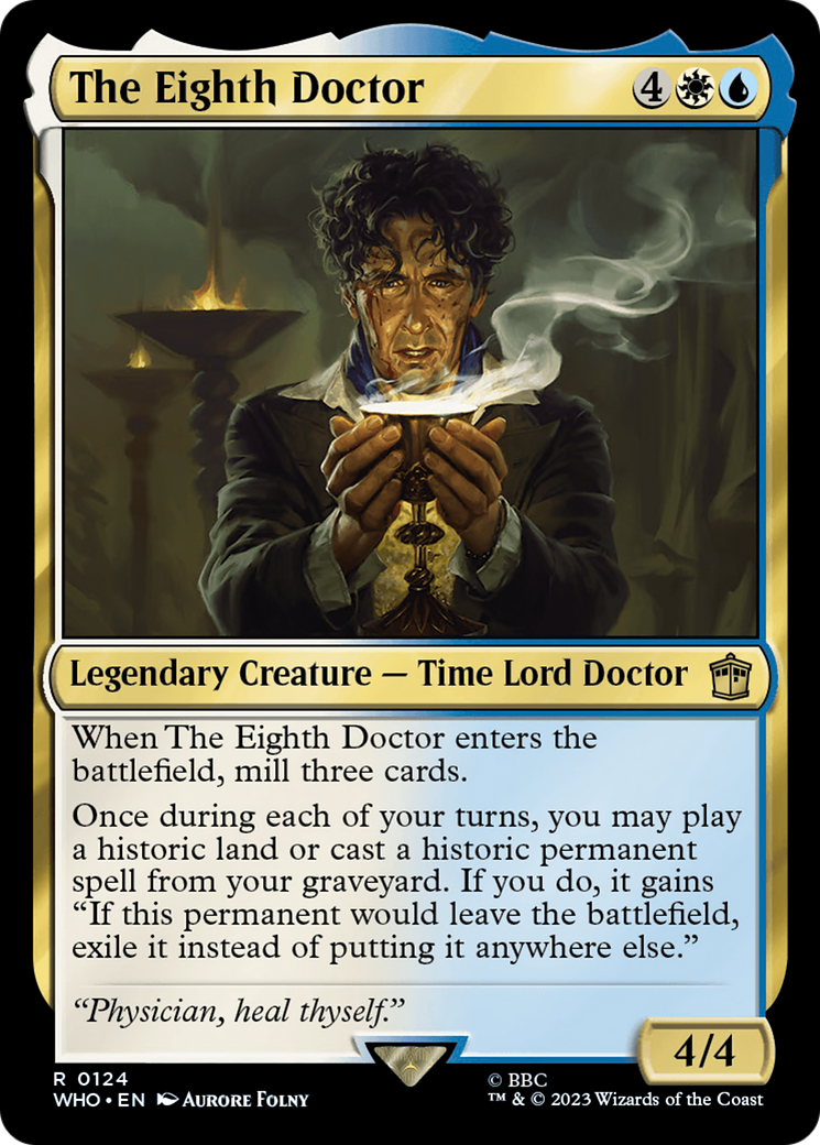 The Eighth Doctor (WHO-124) - Doctor Who Foil - Premium MTG Single from Wizards of the Coast - Just $0.08! Shop now at Game Crave Tournament Store