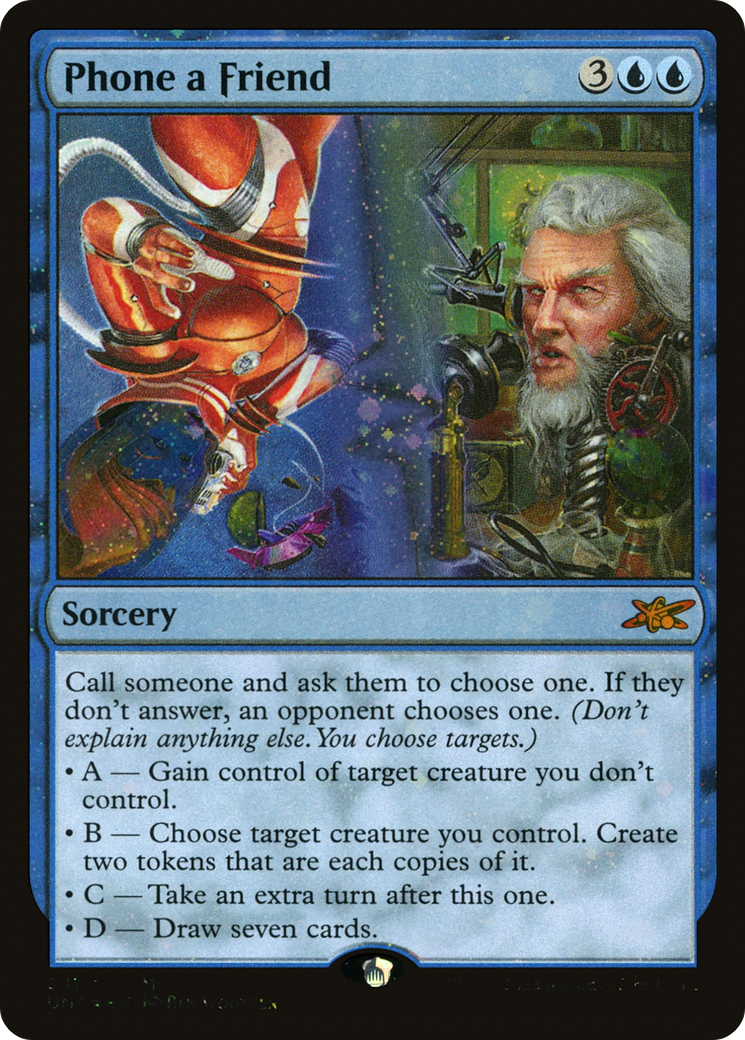 Phone a Friend (UNF-341) - Unfinity Foil - Premium MTG Single from Wizards of the Coast - Just $0.12! Shop now at Game Crave Tournament Store