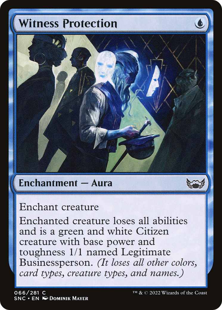 Witness Protection (SNC-066) - Streets of New Capenna - Premium MTG Single from Wizards of the Coast - Just $0.08! Shop now at Game Crave Tournament Store