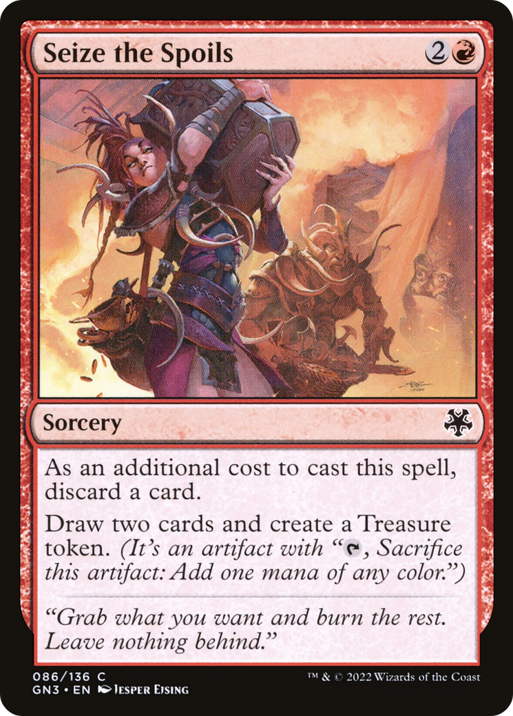 Seize the Spoils (GN3-086) - Game Night: Free-for-All - Premium MTG Single from Wizards of the Coast - Just $0.08! Shop now at Game Crave Tournament Store