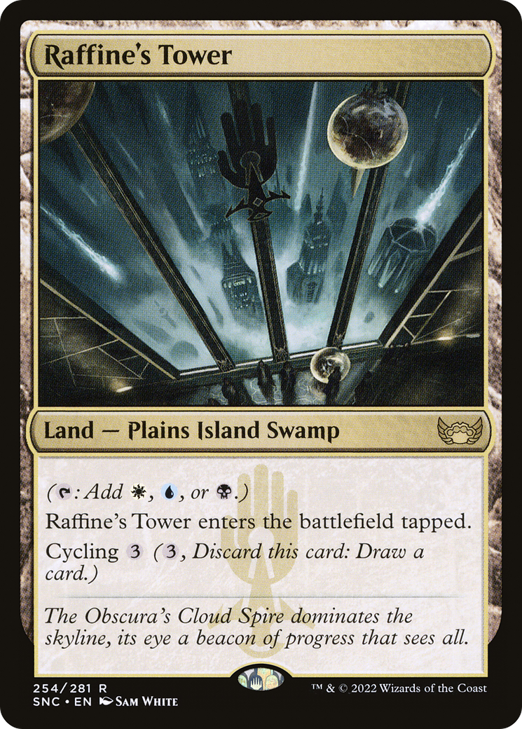 Raffine's Tower (SNC-254) - Streets of New Capenna Foil - Premium MTG Single from Wizards of the Coast - Just $2.85! Shop now at Game Crave Tournament Store