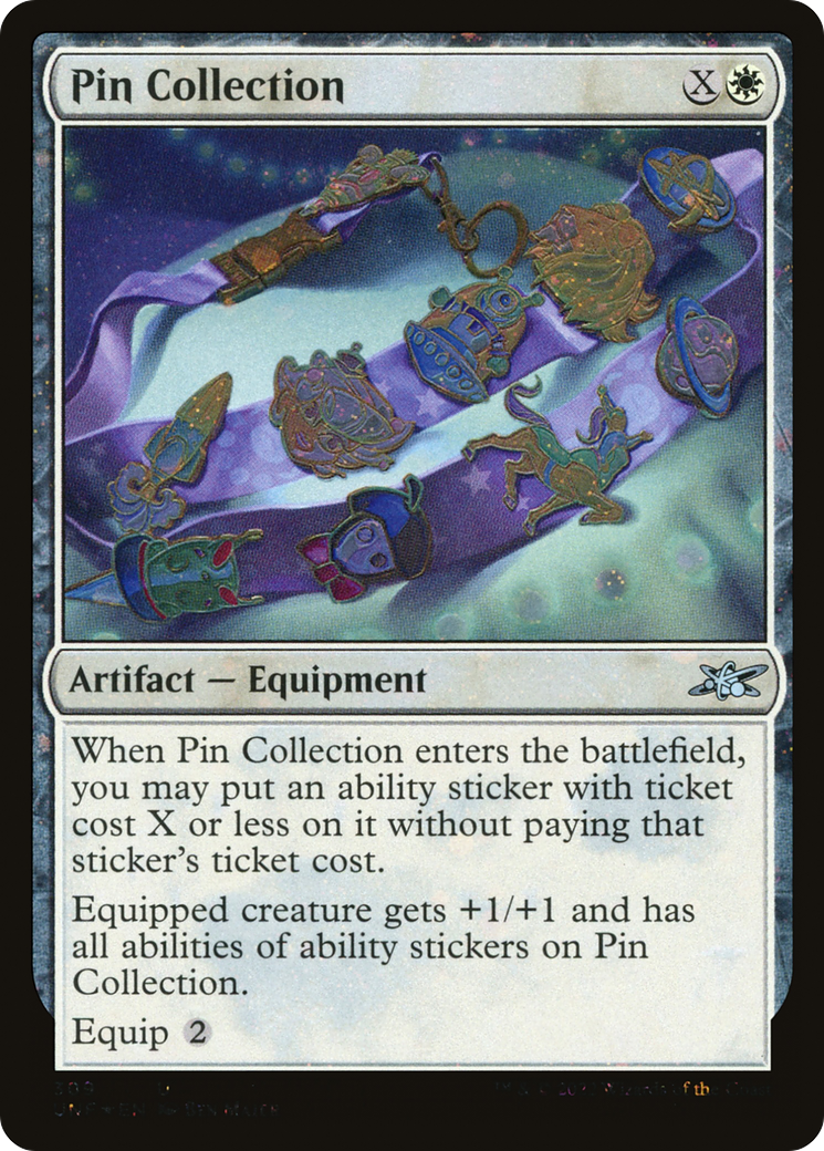 Pin Collection (UNF-309) - Unfinity Foil - Premium MTG Single from Wizards of the Coast - Just $0.10! Shop now at Game Crave Tournament Store