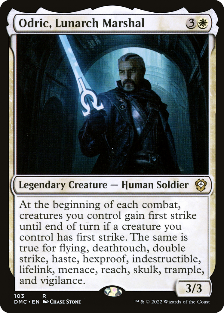 Odric, Lunarch Marshal (DMC-103) - Dominaria United Commander - Premium MTG Single from Wizards of the Coast - Just $0.25! Shop now at Game Crave Tournament Store