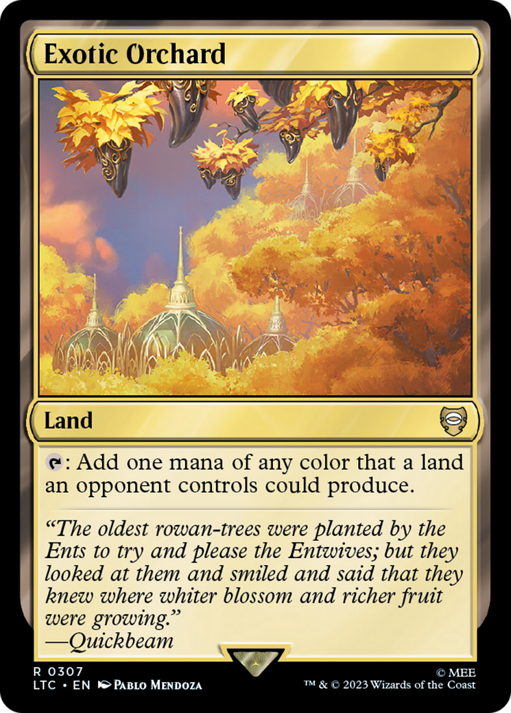 Exotic Orchard (LTC-307) - Tales of Middle-earth Commander - Premium MTG Single from Wizards of the Coast - Just $0.26! Shop now at Game Crave Tournament Store