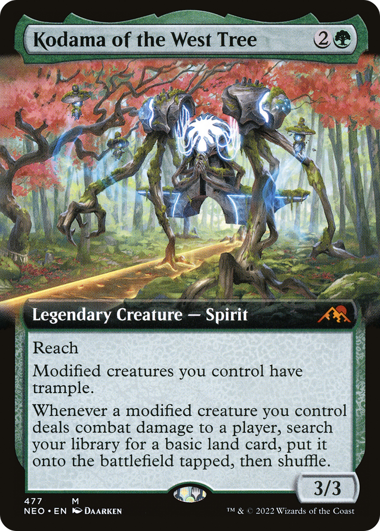 Kodama of the West Tree (NEO-477) - Kamigawa: Neon Dynasty: (Extended Art) - Premium MTG Single from Wizards of the Coast - Just $4.40! Shop now at Game Crave Tournament Store
