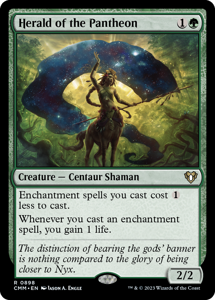 Herald of the Pantheon (CMM-898) - Commander Masters - Premium MTG Single from Wizards of the Coast - Just $1.32! Shop now at Game Crave Tournament Store