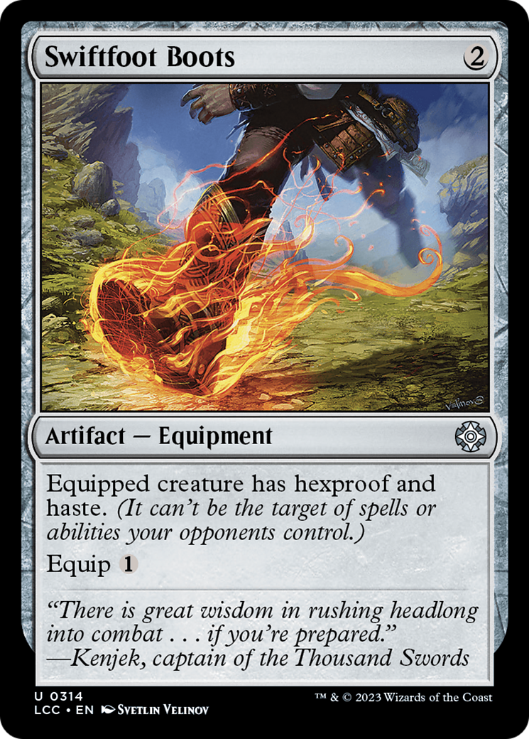 Swiftfoot Boots (LCC-314) - The Lost Caverns of Ixalan Commander - Premium MTG Single from Wizards of the Coast - Just $0.25! Shop now at Game Crave Tournament Store