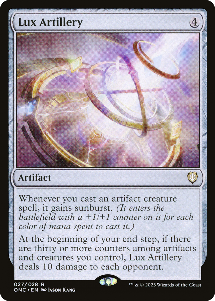 Lux Artillery (ONC-027) - Phyrexia: All Will Be One Commander - Premium MTG Single from Wizards of the Coast - Just $0.12! Shop now at Game Crave Tournament Store
